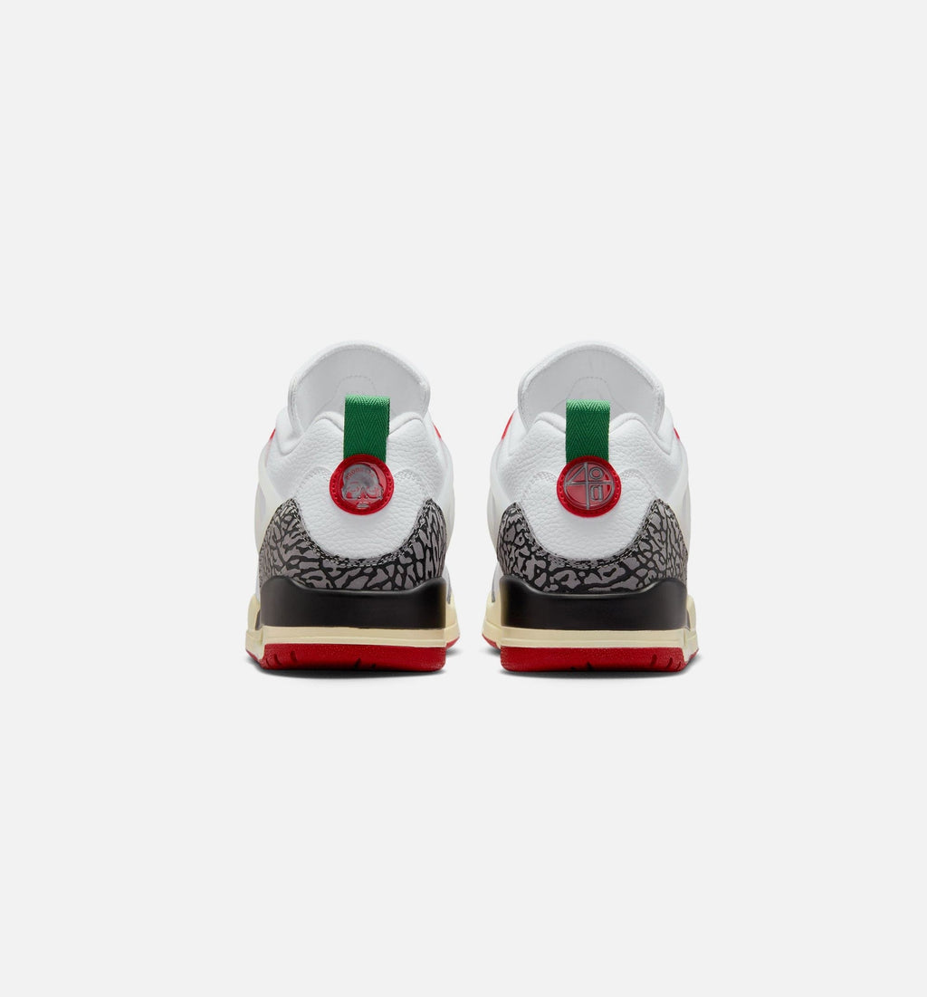 Spizike Low Mens Lifestyle Shoe - White/Black/Sail/Varsity Red