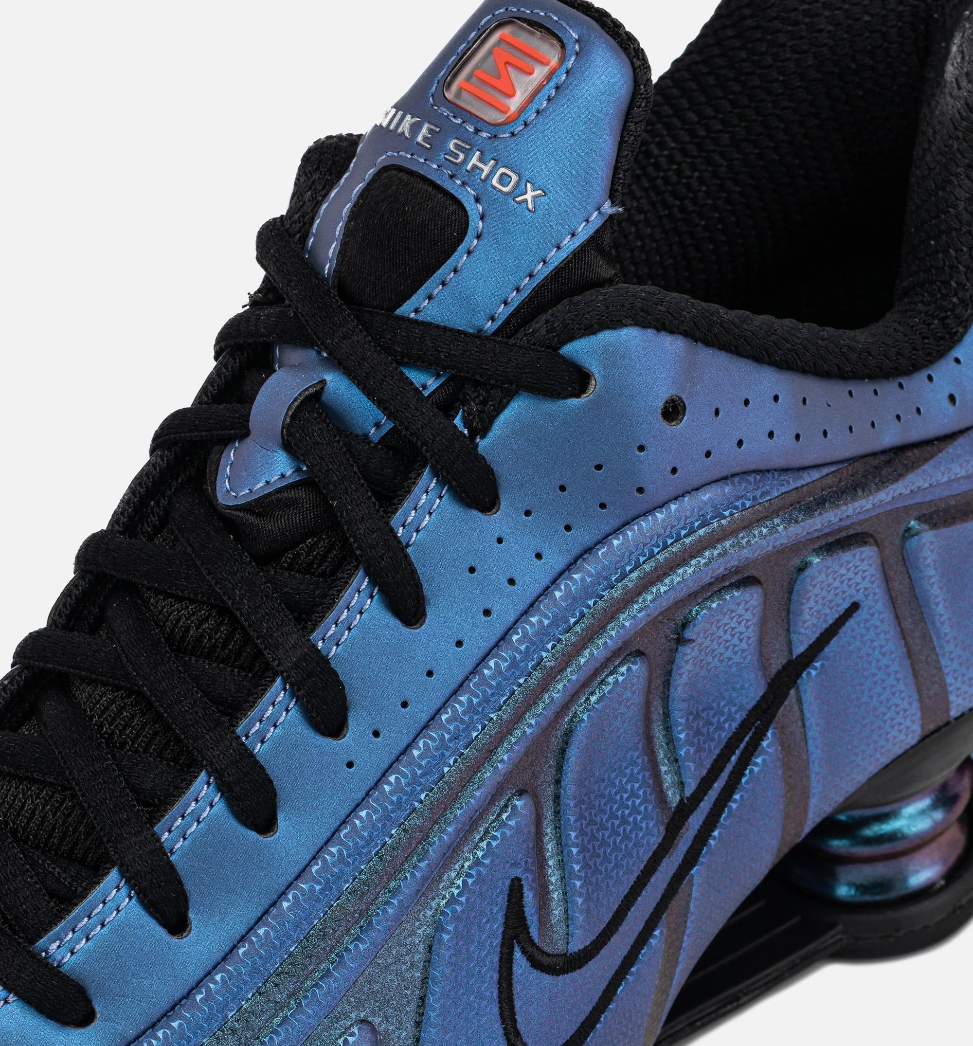 Shox R4 Mens Lifestyle Shoe - Black/Hot Punch