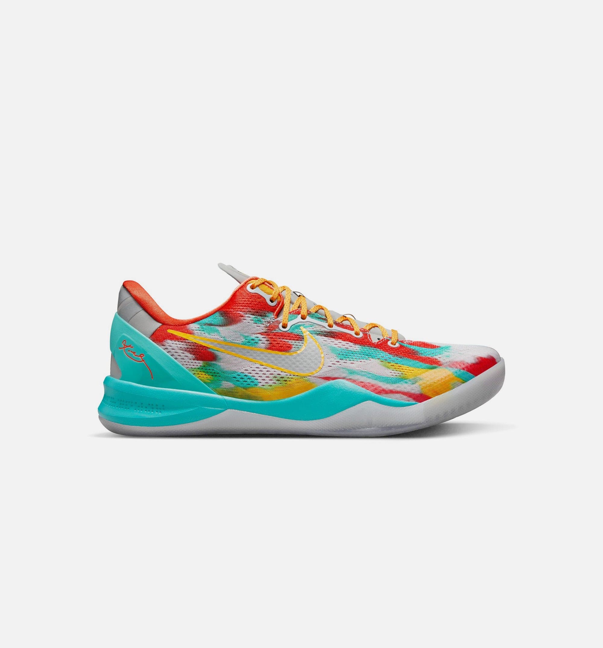 Kobe 8 Protro Venice Beach Mens Lifestyle Shoe - Stadium Grey/Metallic Silver/Tour Yellow