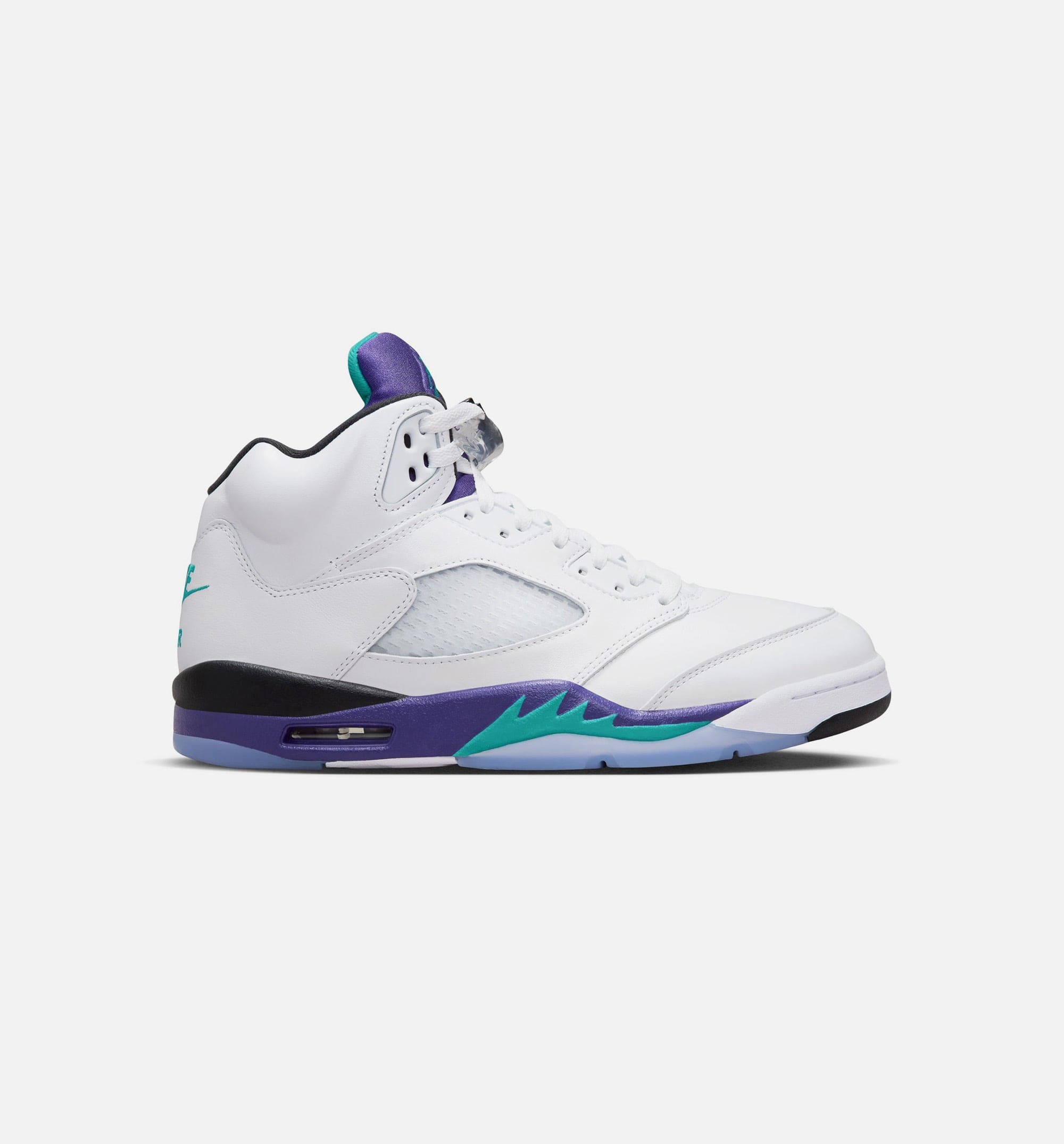 Air Jordan 5 Retro Grape Mens Lifestyle Shoe - White/New Emerald/Grape Ice/Black