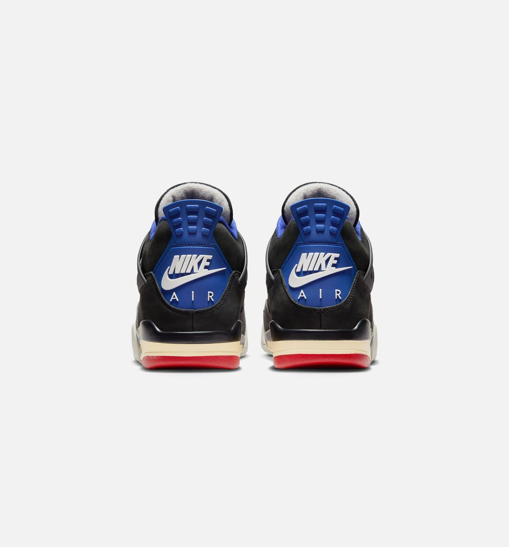 Air Jordan 4 Retro Rare Air Mens Lifestyle Shoe - Black/Fire Red/Deep Royal Blue