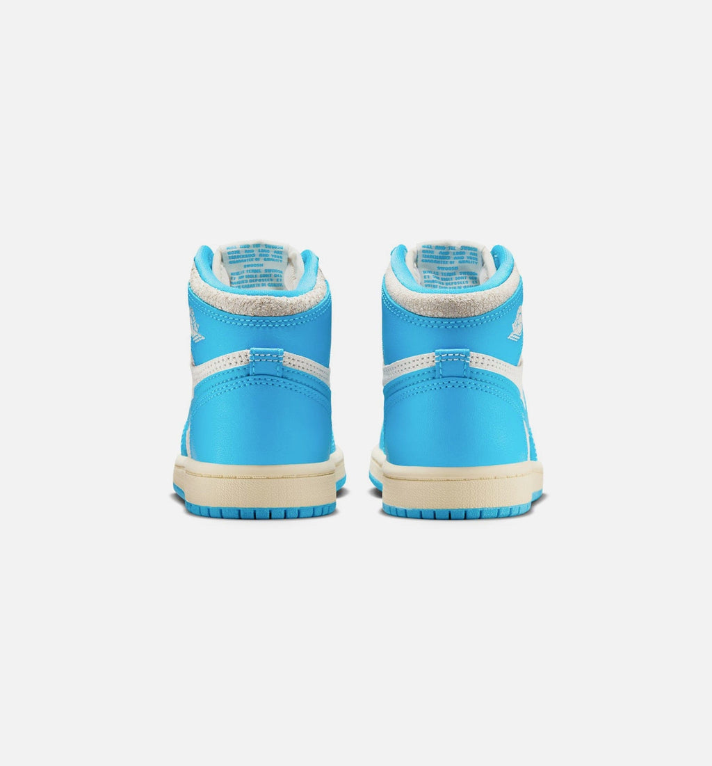 Air Jordan 1 Retro High OG UNC Reimagined Preschool Lifestyle Shoe - Dark Powder Blue/Sail Free Shipping