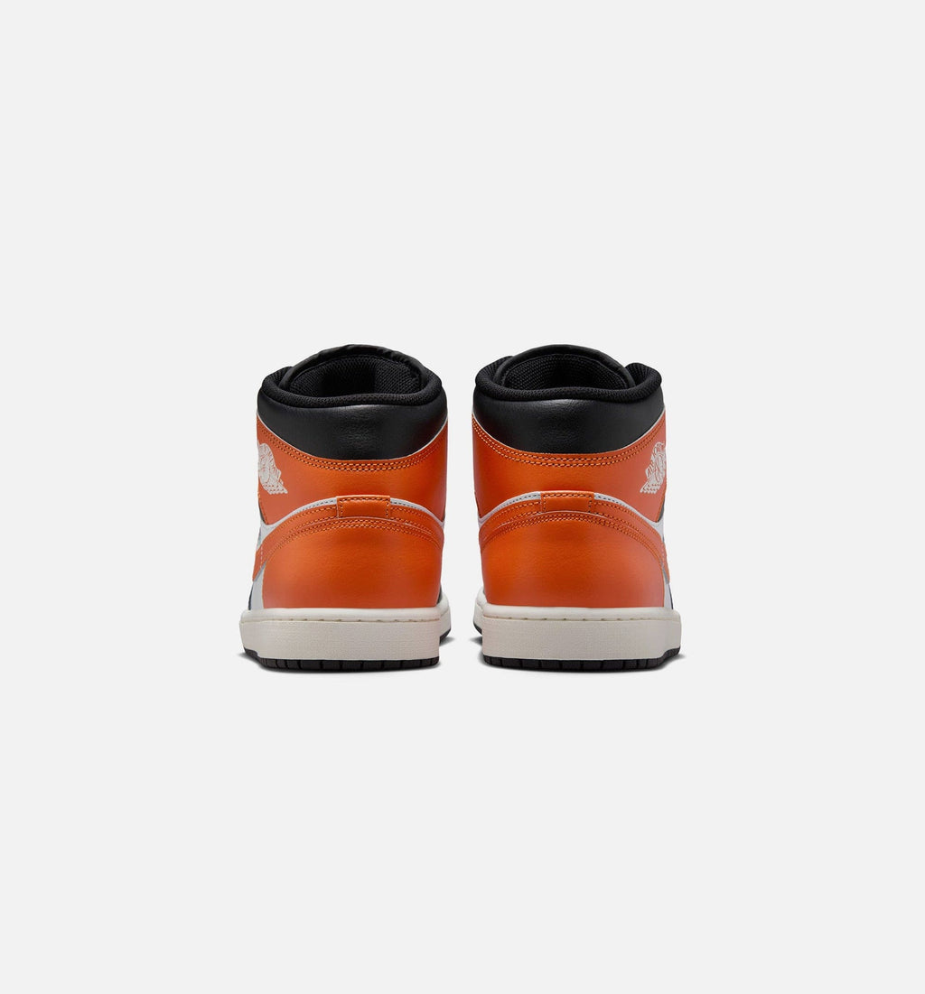 Air Jordan 1 Mid Mens Lifestyle Shoe - Starfish/White/Sail/Black